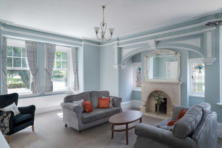 Library at Asana Lodge Rehab UK