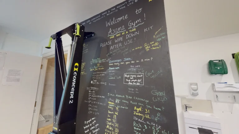 Gym chalk board